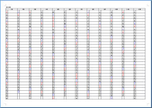 年間予定表 21年 Wordテンプレート